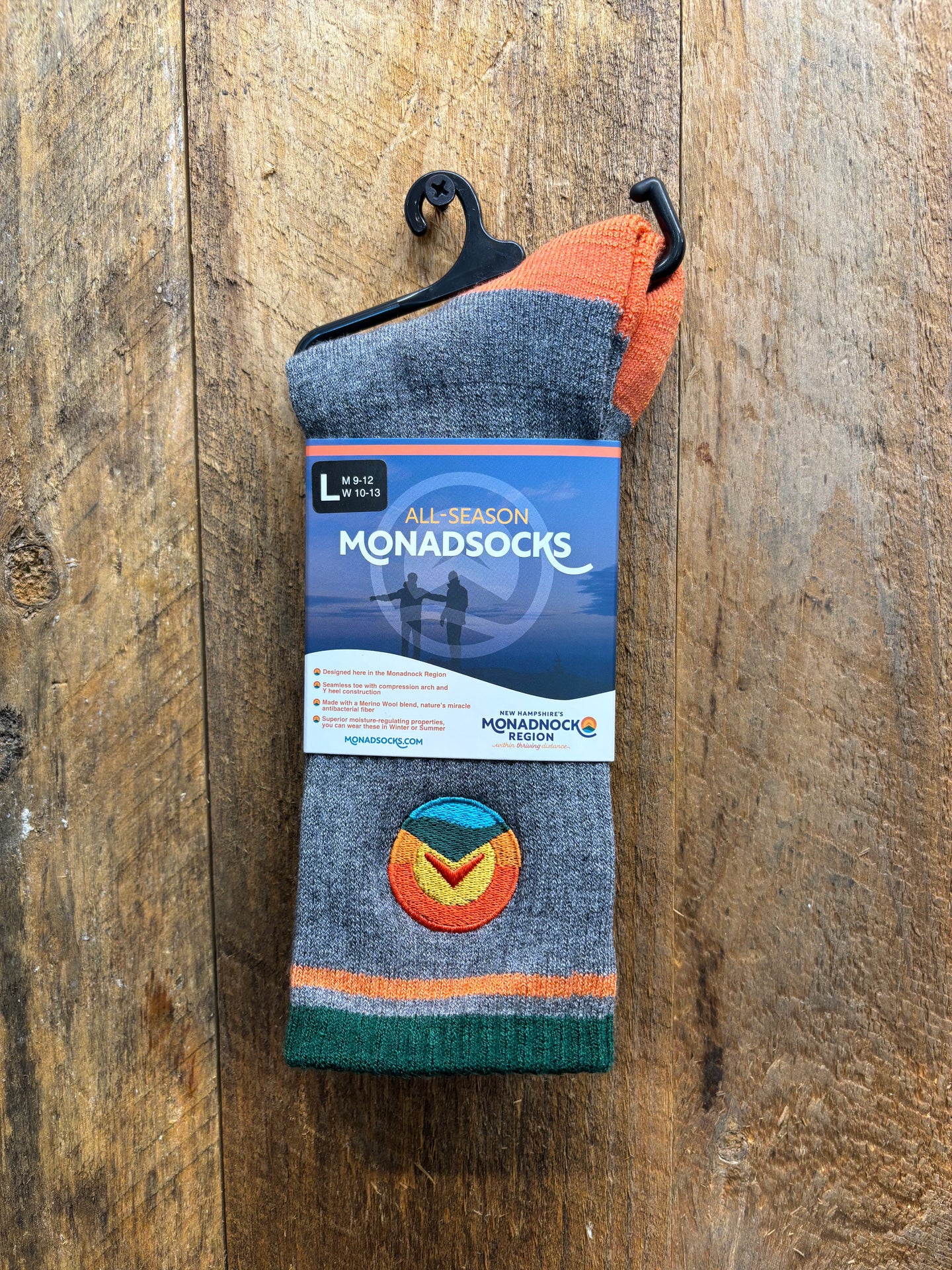TED'S All-Season Monadsocks, Large. Mens Size 9-12, Womens Size 10-13